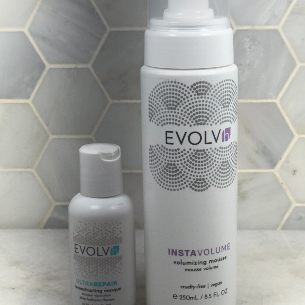 EVOLVh INSTAVOLUME Volumizing Mousse 8.5oz & EVOLVh-UltraRepair Hair 2oz
